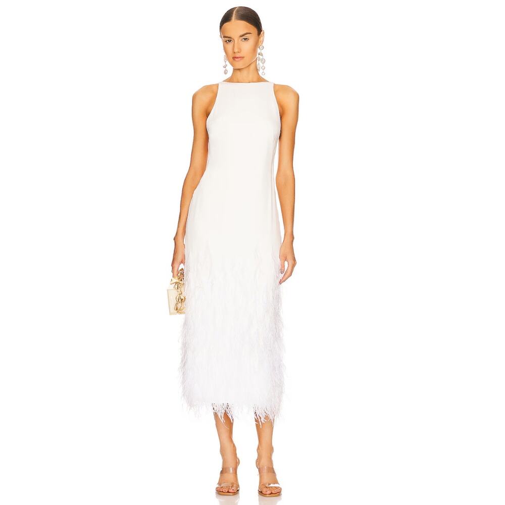 Cult Gaia Aja Gown in Off White NWT Size 2